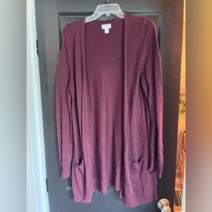 Old Navy deep maroon cardigan